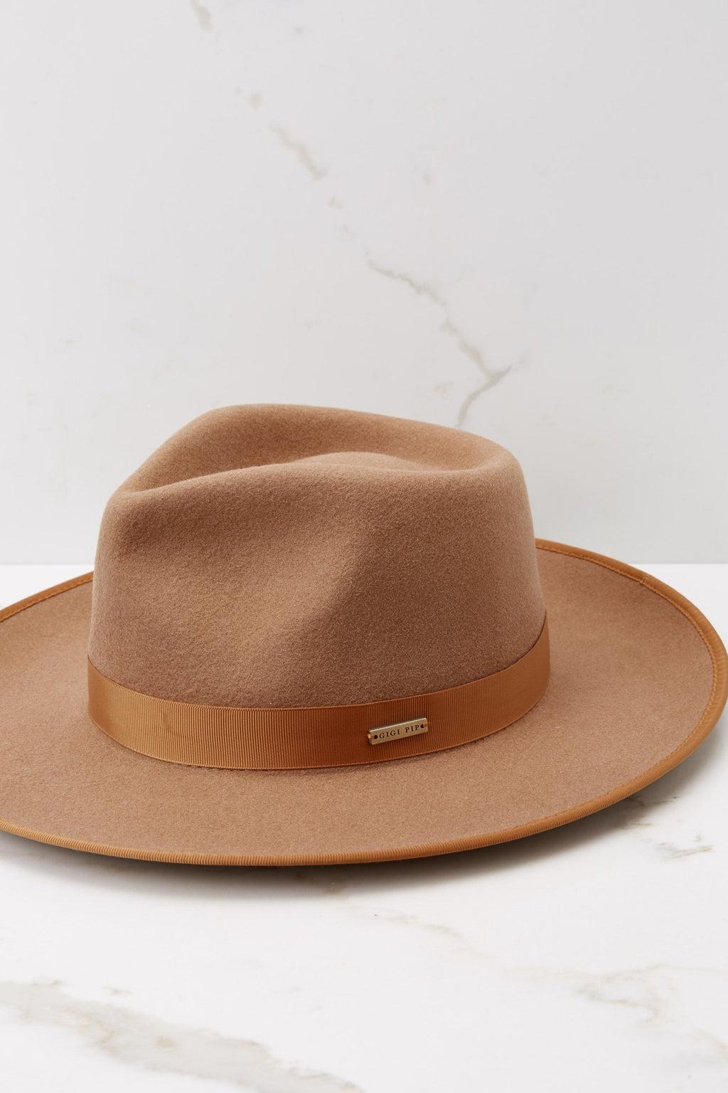 Monroe Beech Wood Brown Rancher Hat Product Image