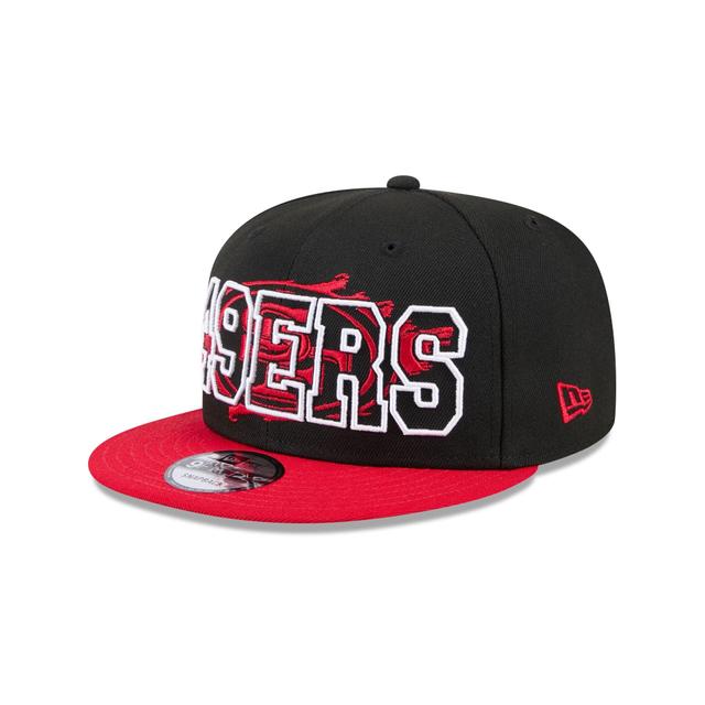 San Francisco 49ers Splatter 9FIFTY Snapback Hat Male Product Image