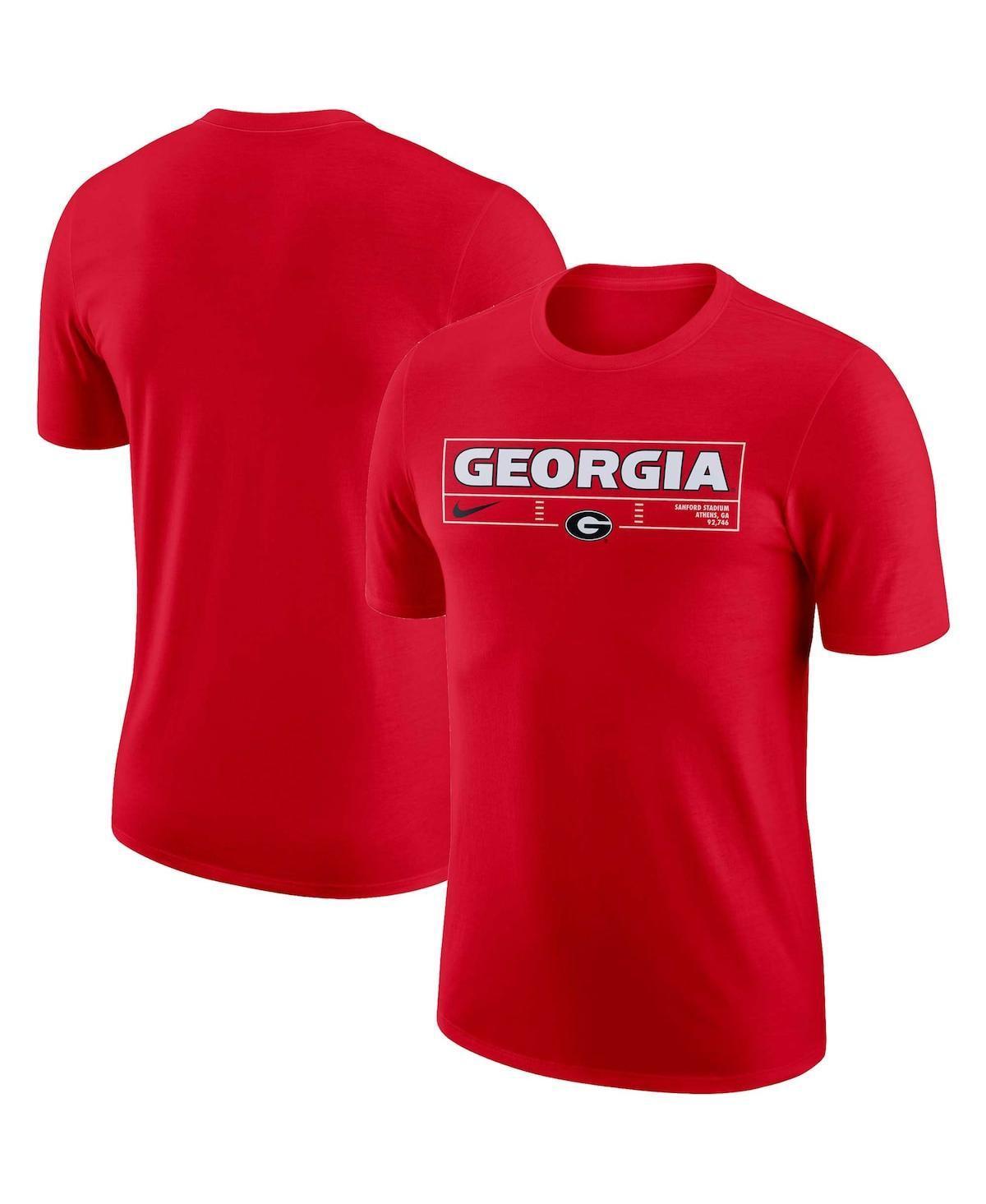 Mens Nike Red Georgia Bulldogs Wordmark Stadium T-shirt Product Image