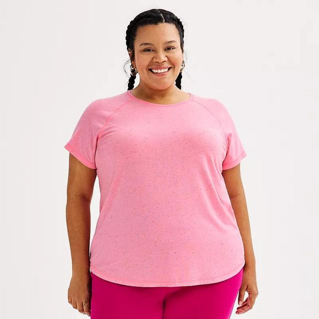 Plus Size Tek Gear Core Raglan Tee, Womens Product Image