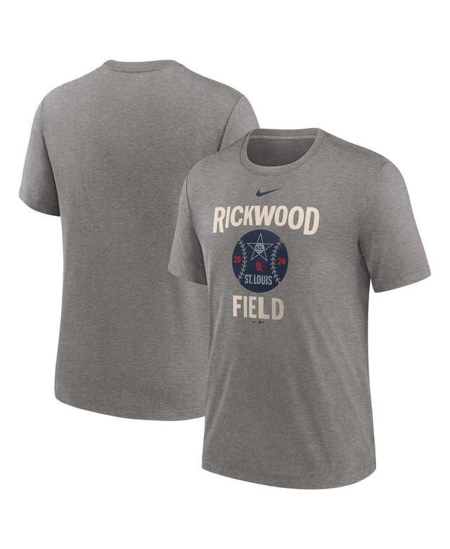 Nike Mens Heather Charcoal St. Louis Cardinals 2024 Rickwood Classic Tri-Blend T-Shirt Product Image