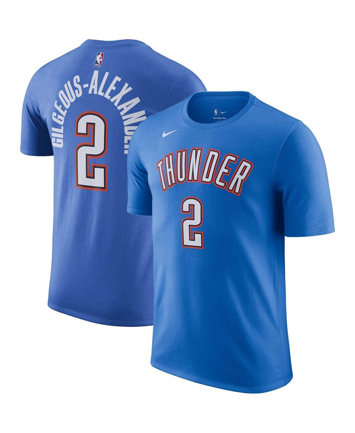 NIKE Men's  Shai Gilgeous-alexander Blue Oklahoma City Thunder Icon 2022/23 Name And Number Performan Product Image