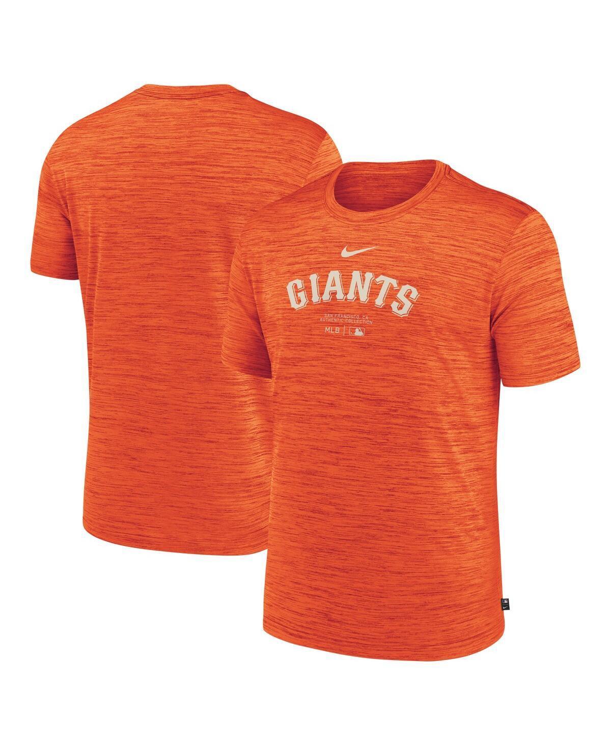 Nike Mens Orange San Francisco Giants Authentic Collection Velocity Performance Practice T-Shirt Product Image