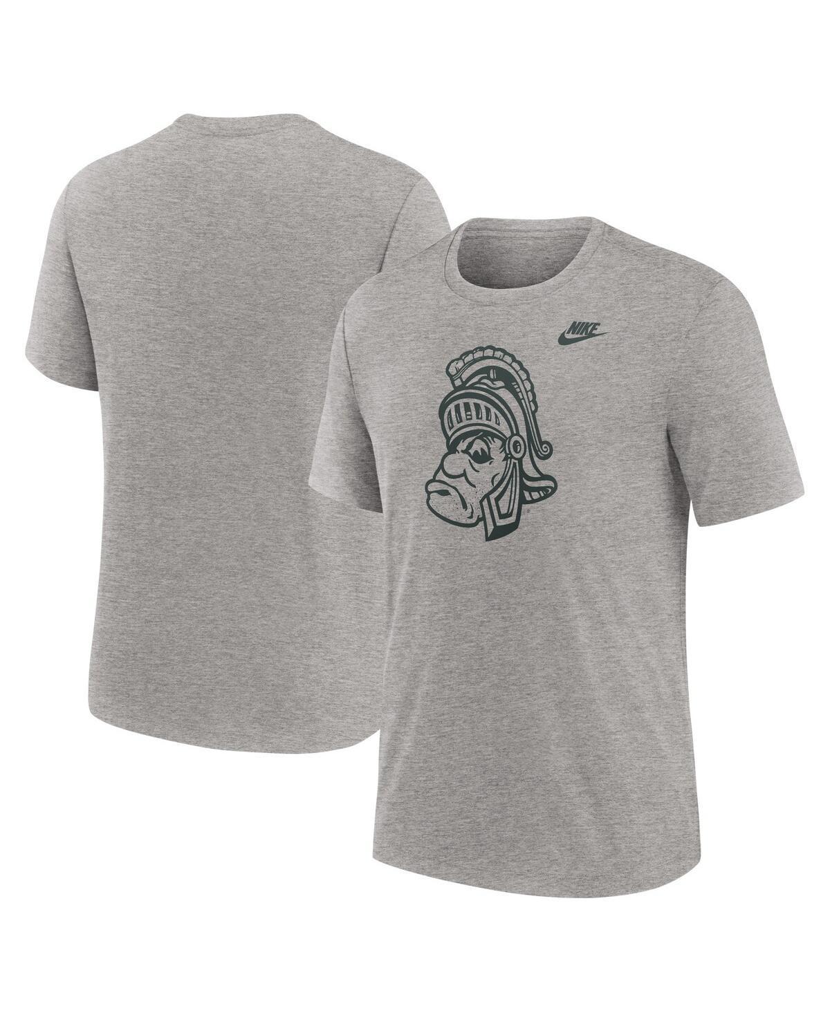 Nike Mens Michigan State Spartans Blitz Evergreen Legacy Primary Tri-Blend T-Shirt Product Image