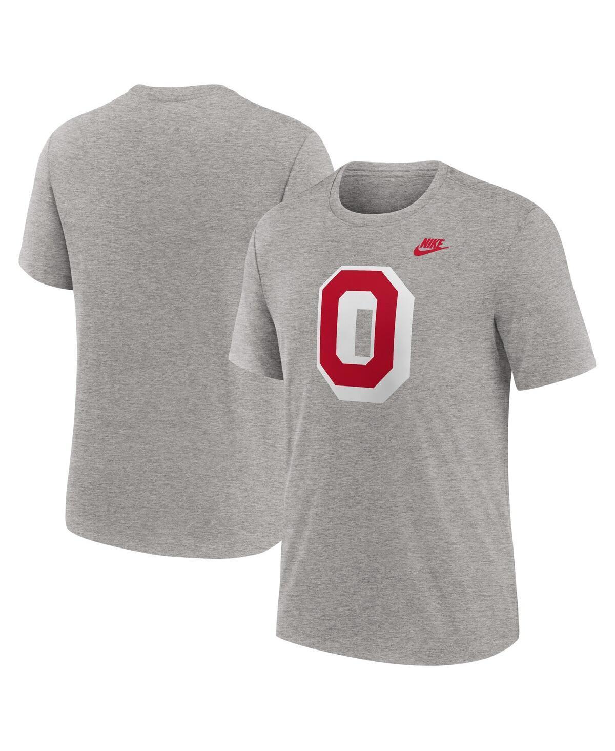 Nike Mens Ohio State Buckeyes Blitz Evergreen Legacy Primary Tri-Blend T-Shirt Product Image