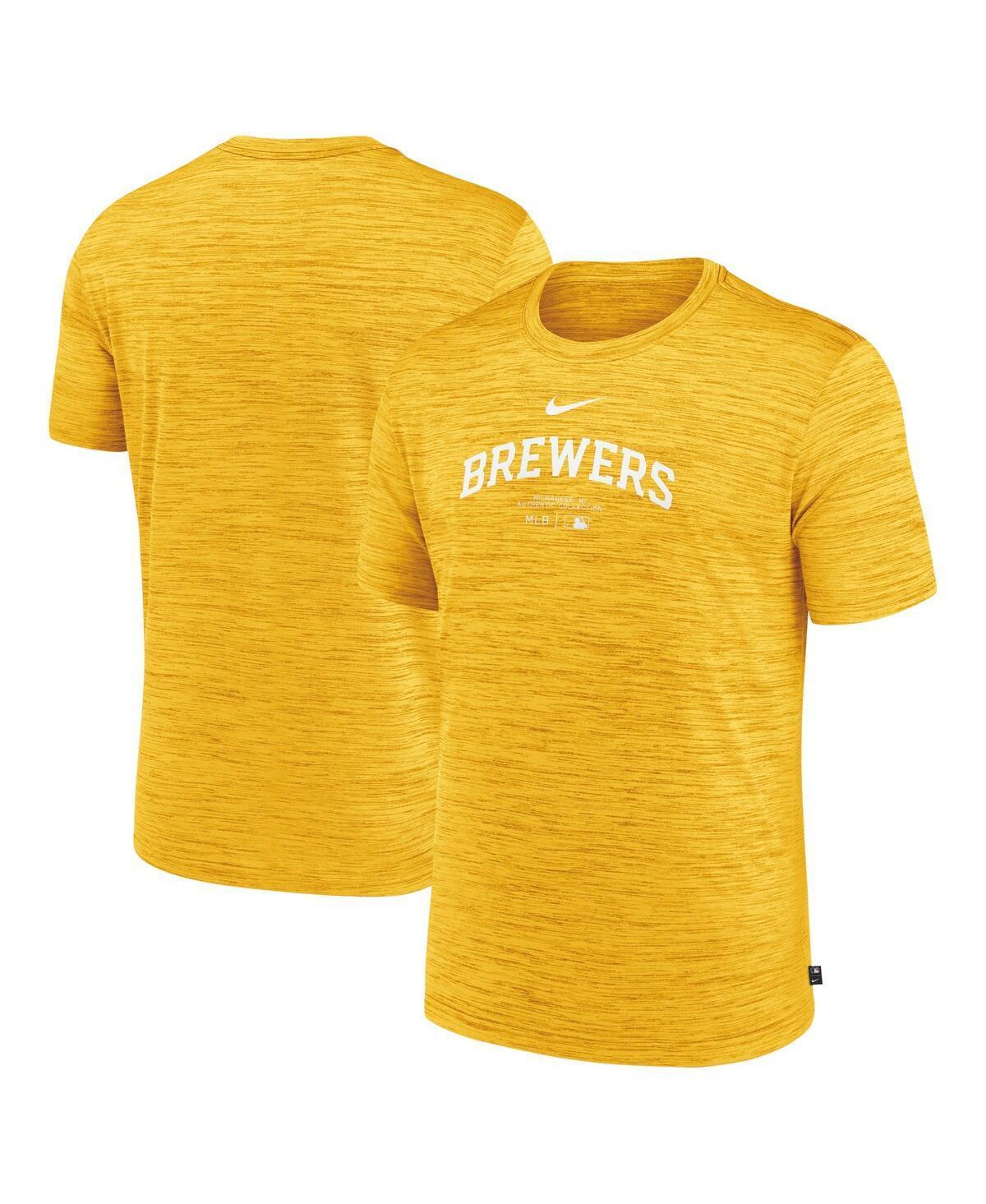 Milwaukee Brewers Authentic Collection Practice Velocity Nike Men's Dri-FIT MLB T-Shirt Product Image