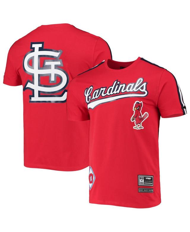 Mens Pro Standard Red St. Louis Cardinals Taping T-shirt Product Image