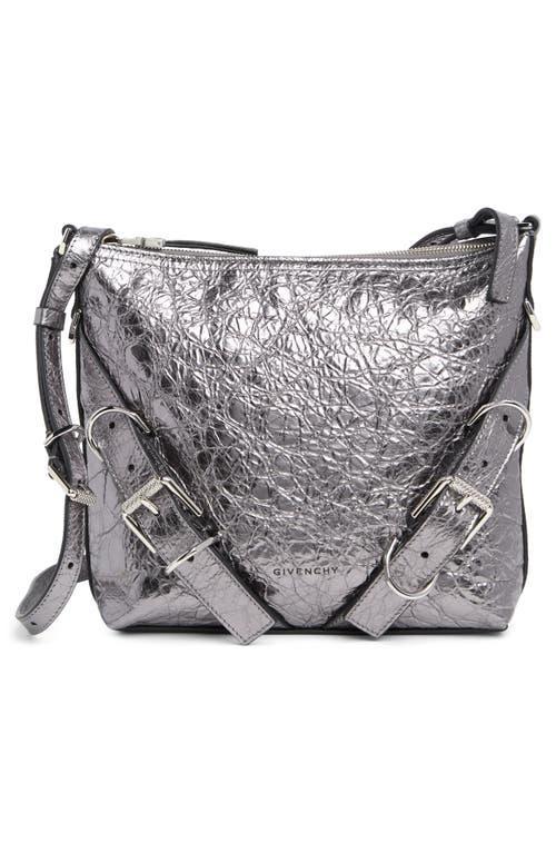 Womens Voyou Crossbody Bag in Laminated Leather Product Image