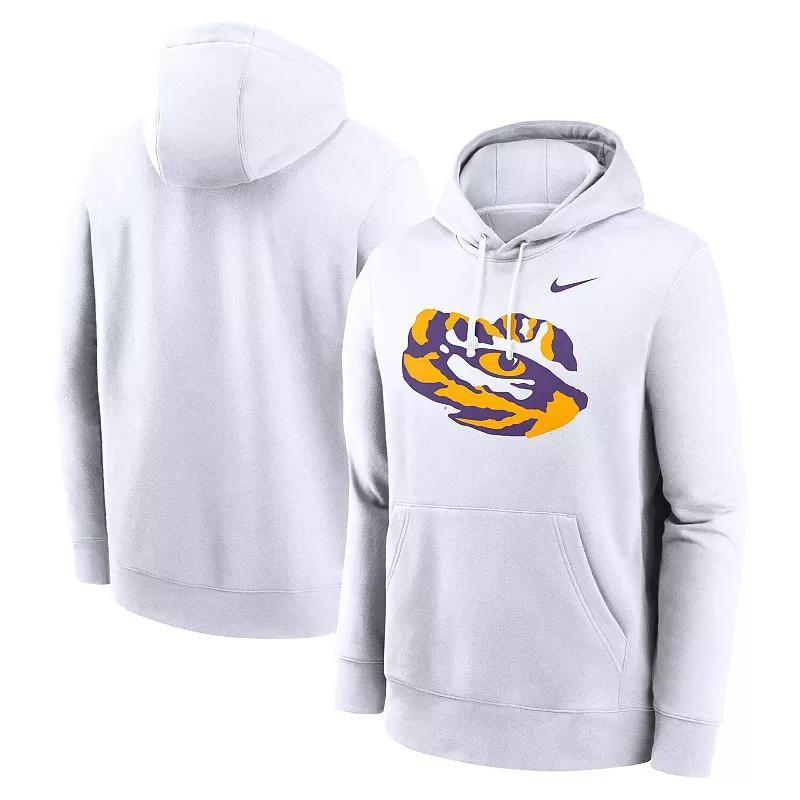 Mens Nike LSU Tigers Primetime Alternate Logo Club Fleece Pullover Hoodie Product Image