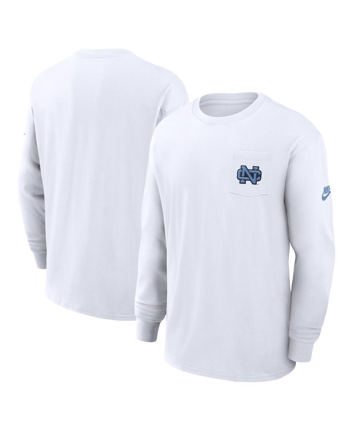 Nike Mens White Clemson Tigers Legacy Max90 Pocket Long Sleeve T-Shirt Product Image