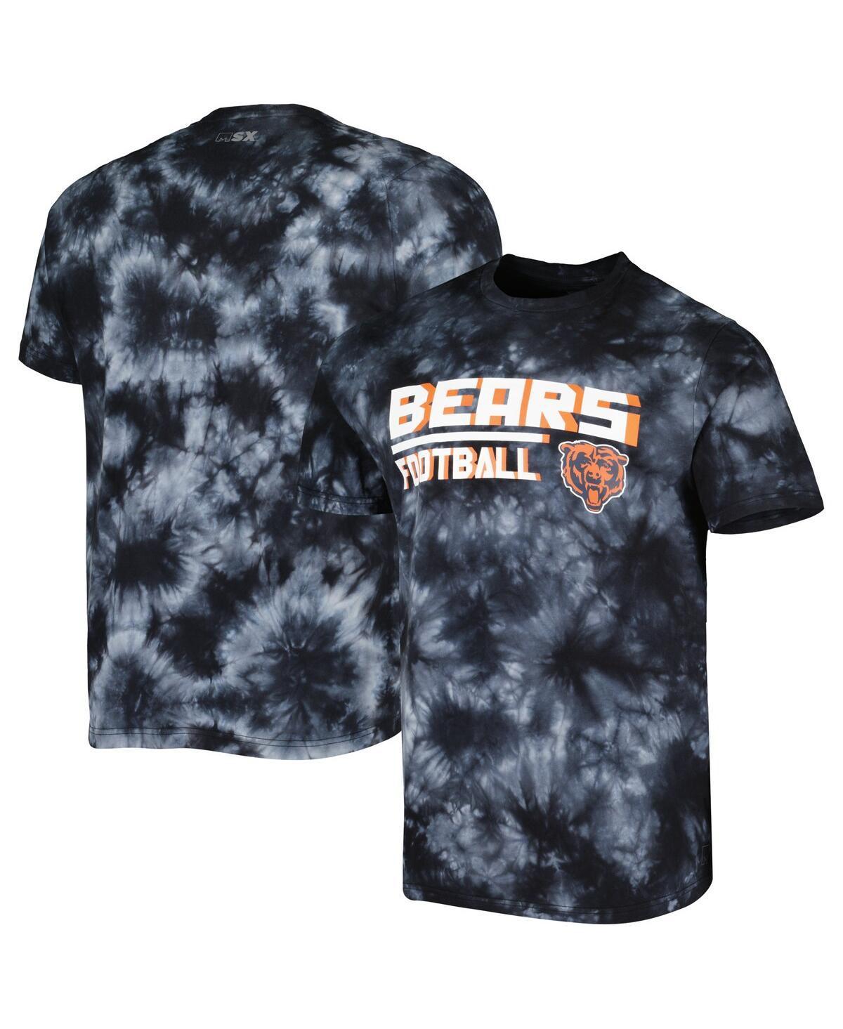 Mens Msx by Michael Strahan Black Chicago Bears Recovery Tie-Dye T-shirt Product Image