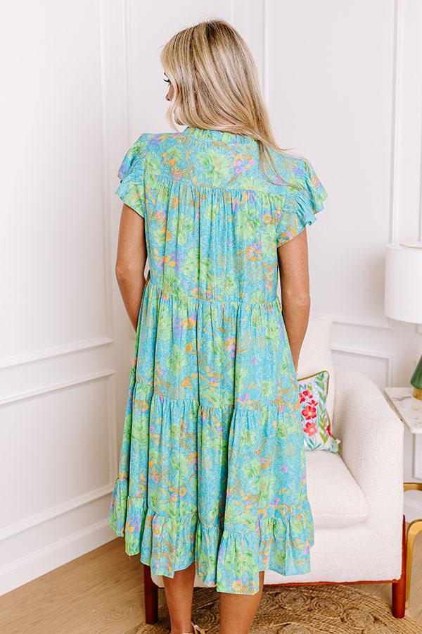 Tropical Escape Floral Mini Dress Product Image