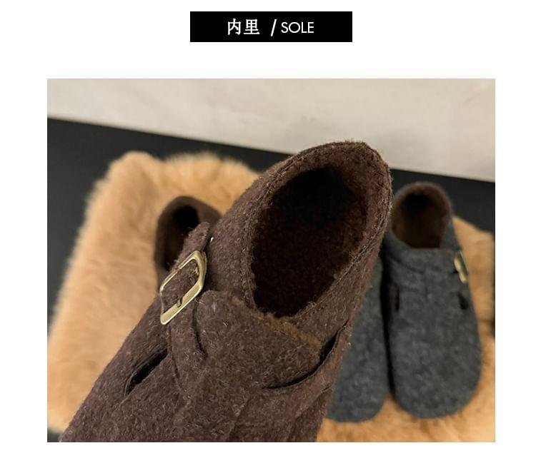 Buckled Fleece-Lined Slip-Ons Product Image