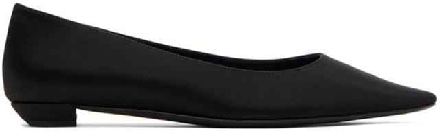 Claudette Leather Point-toe Flats In Black Product Image