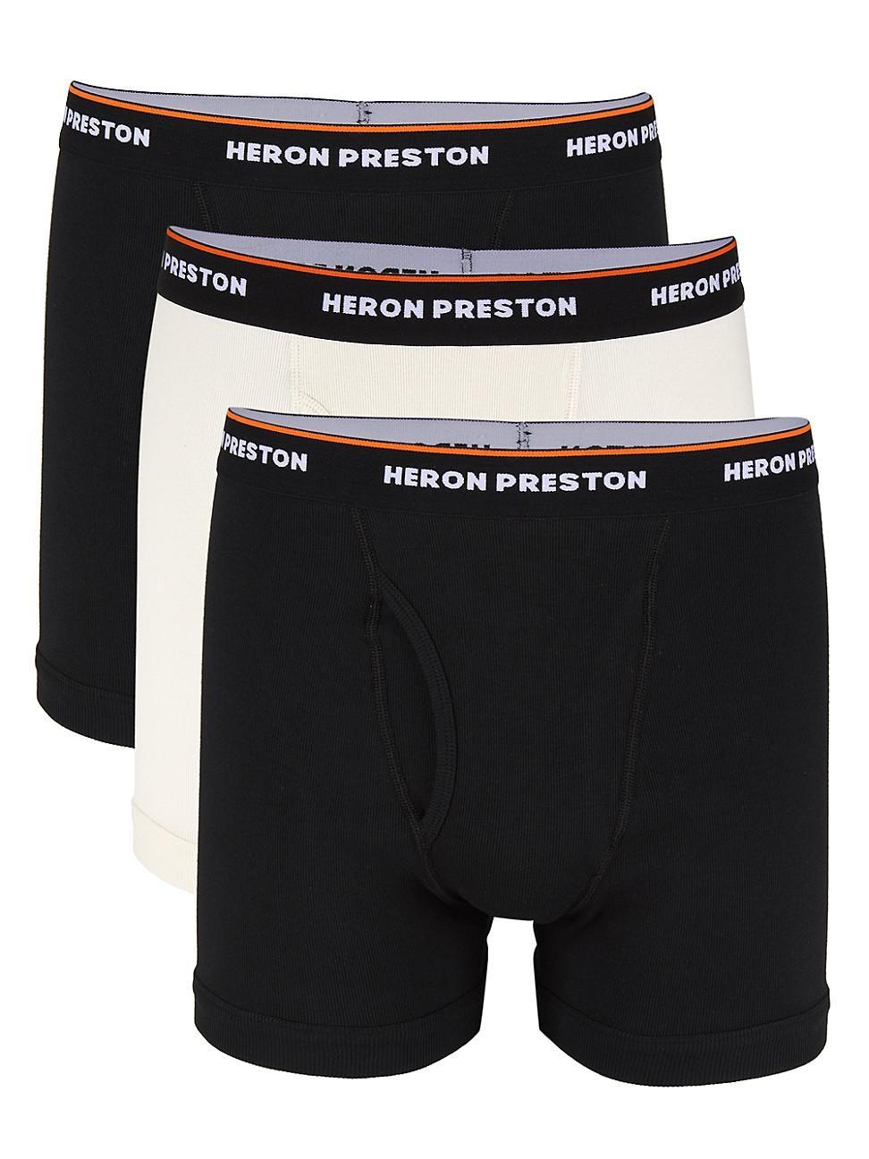 Mens 3-Pack Logo Tape Boxer Trunks Product Image