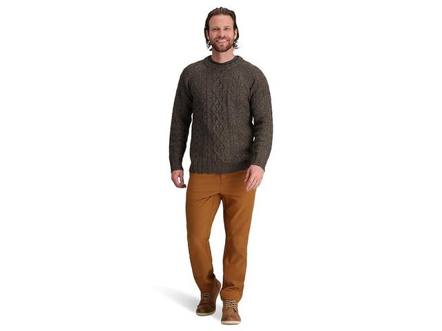 Royal Robbins Baylands Fisherman Sweater (Black Heather) Men's Clothing Product Image