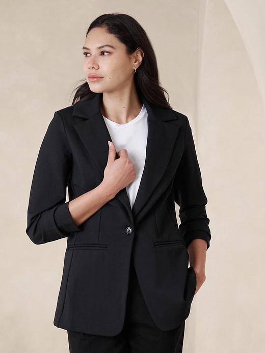 Long and Lean Ponte Blazer Product Image