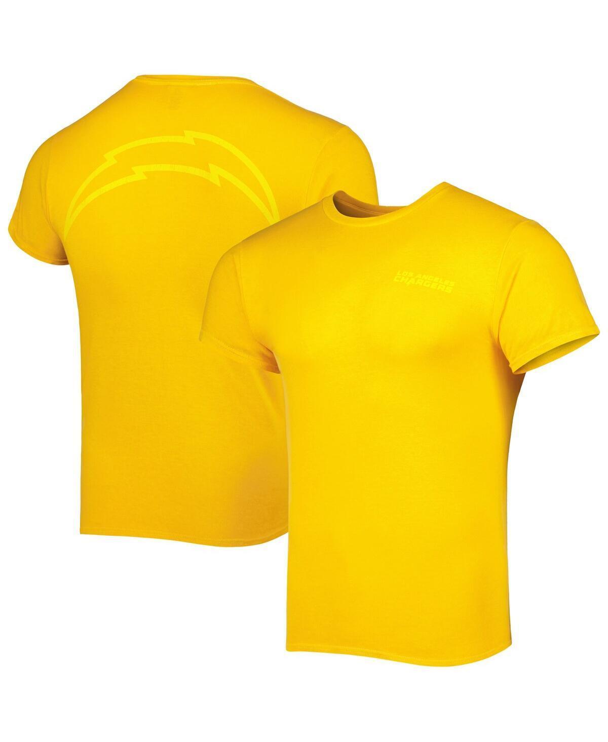 Mens 47 Brand Gold Los Angeles Chargers Fast Track Tonal Highlight T-shirt product image