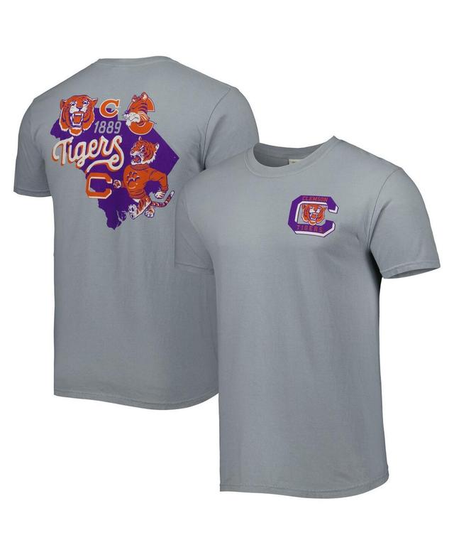 Mens Graphite Clemson Tigers Vault State Comfort T-shirt Product Image