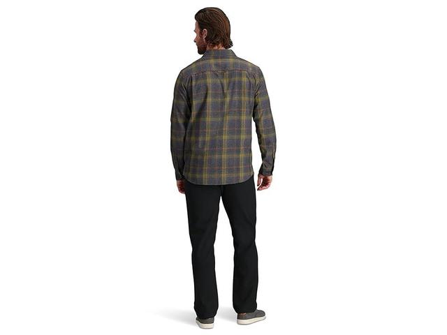 Royal Robbins Lost Coast Flannel Plaid Long Sleeve (Asphalt Westport Plaid) Men's Long Sleeve Button Up Product Image