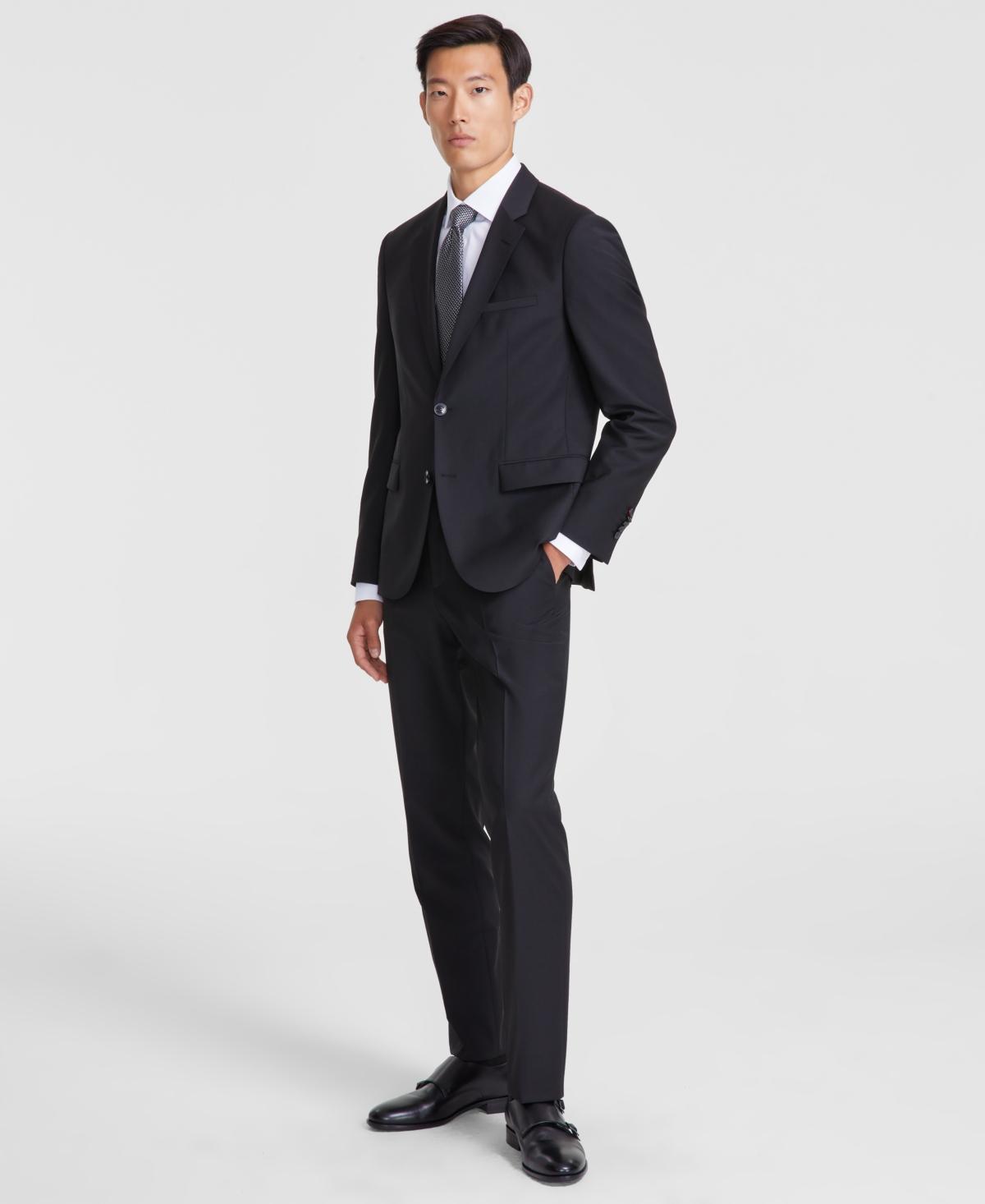 Hugo by Hugo Boss Men Modern-Fit Stretch Solid Nested Suits Product Image