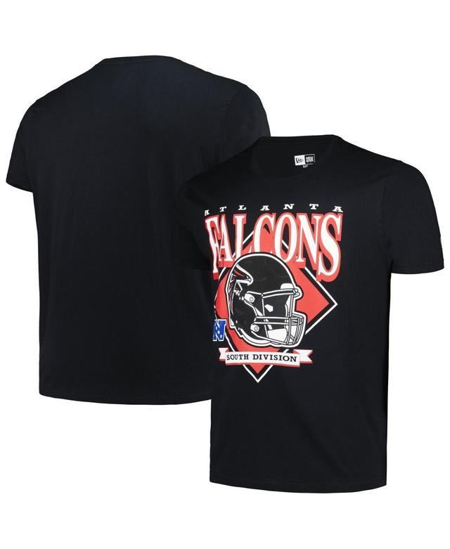 Mens New Era Atlanta Falcons Big & Tall Helmet T-Shirt Product Image