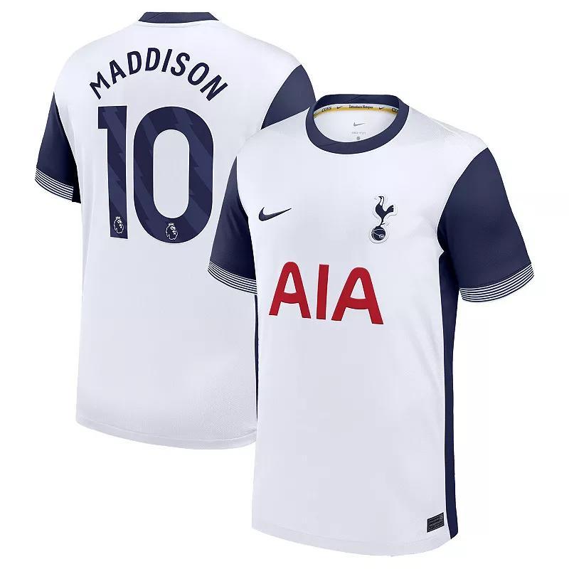 Mens Nike James Maddison White Tottenham Hotspur 2024/25 Home Replica Player Jersey Product Image