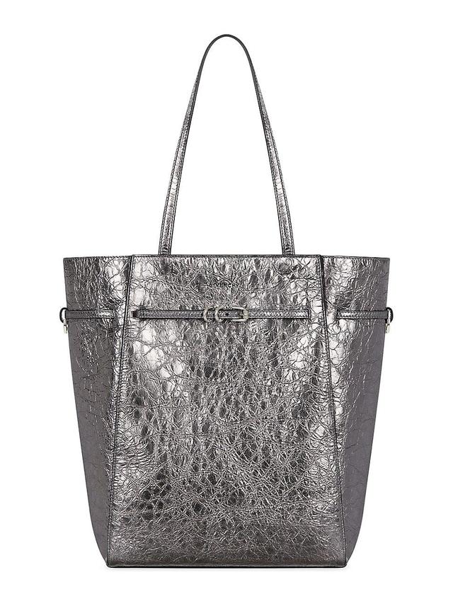 Womens Medium Voyou Tote Bag in Laminated Leather Product Image