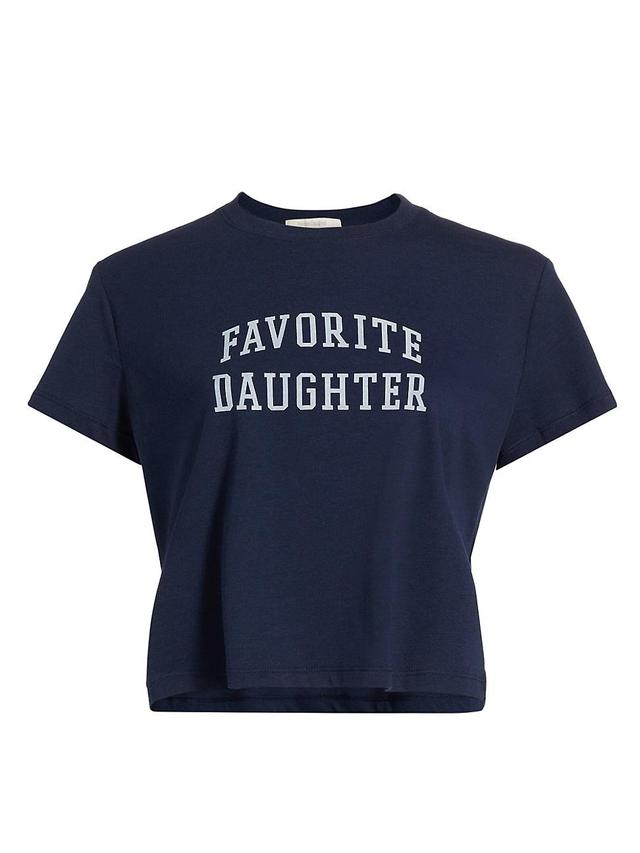 Womens Collegiate Crop T-Shirt Product Image