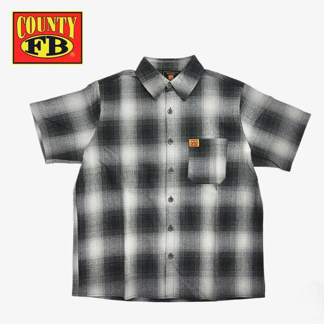 FB County Short Sleeve Checker Flannel Shirt Male Product Image