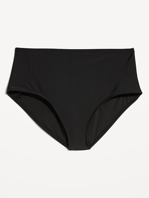 High-Waisted Bikini Swim Bottoms Product Image