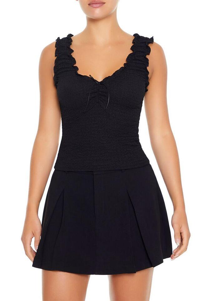 Ruffle-Trim Bow Tank Top | Forever 21 Product Image