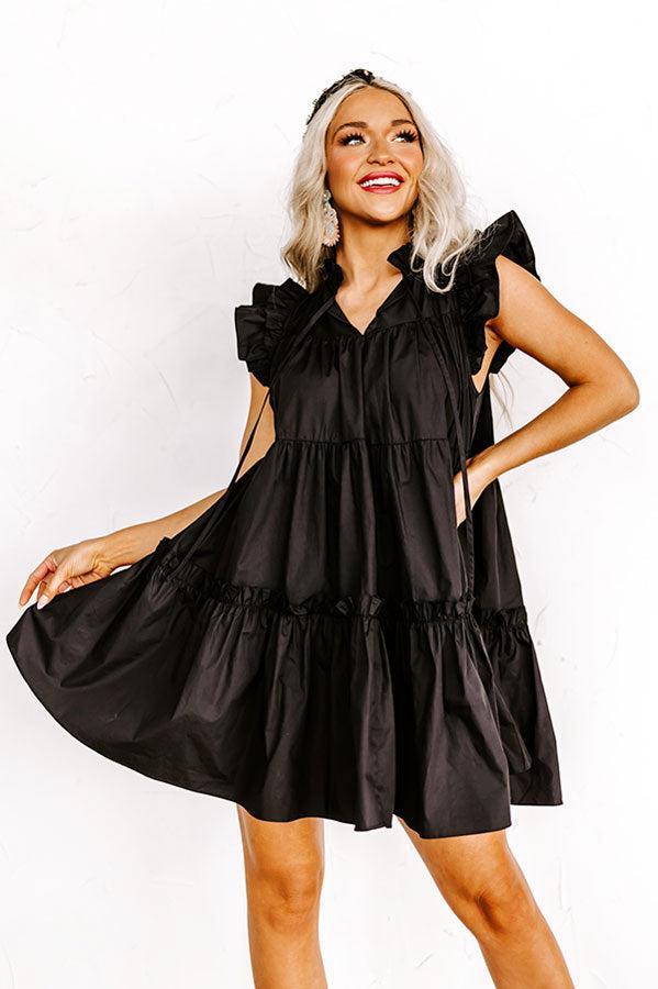 Worth Avenue Mini Dress In Black Product Image