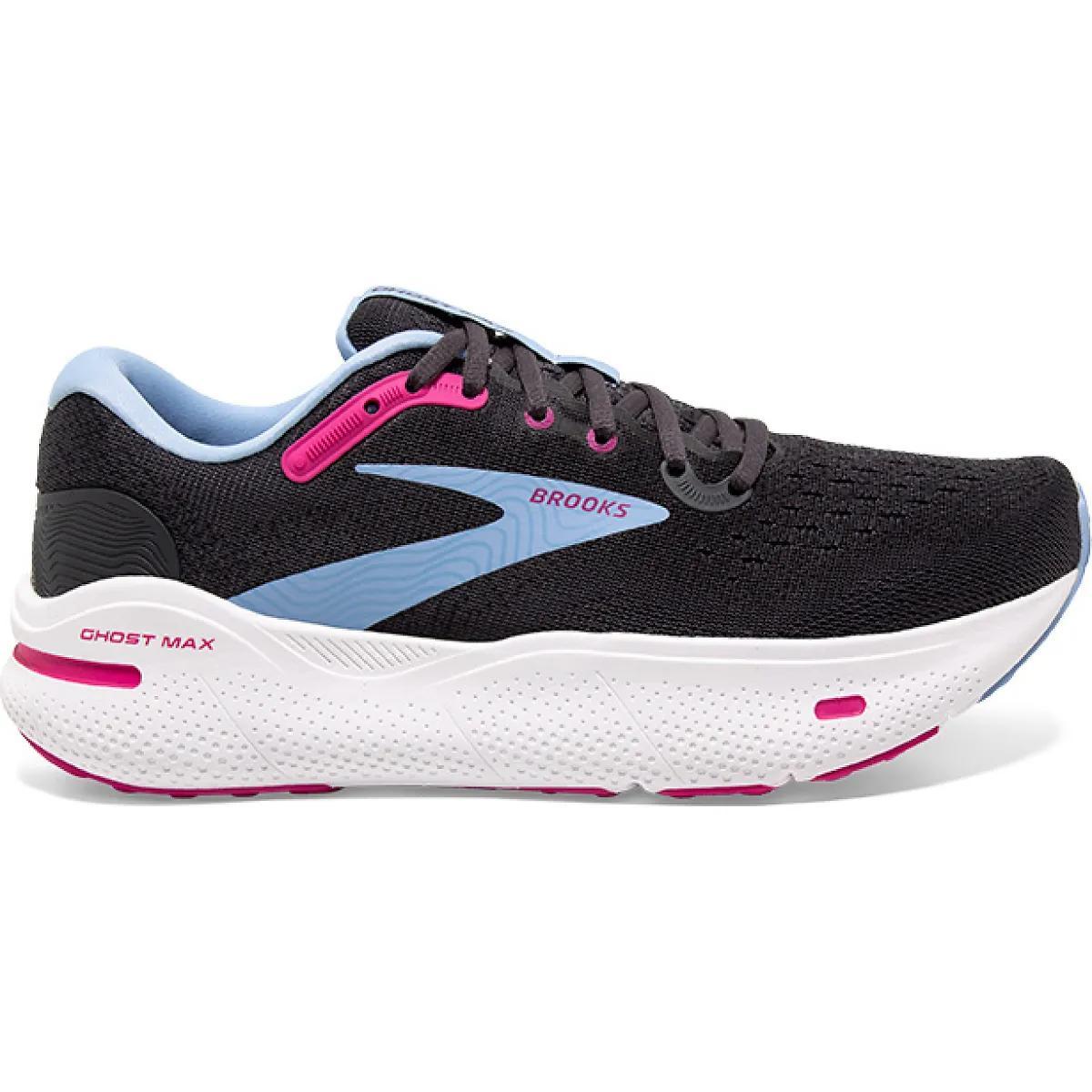 Brooks Womens Brooks Ghost Max - Womens Running Shoes Black/Orange Product Image