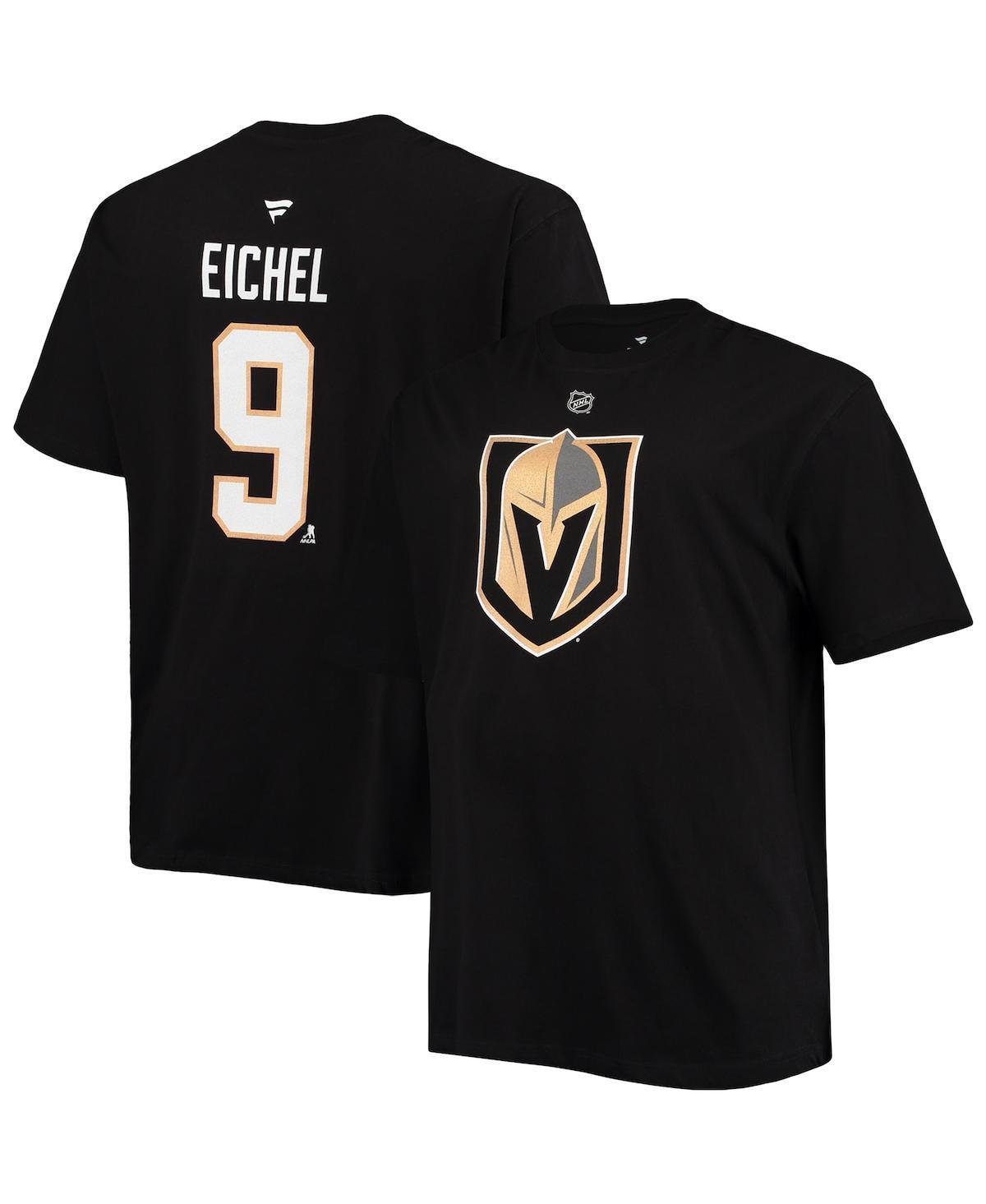 Mens Fanatics Jack Eichel Black Vegas Golden Knights Big and Tall Name Number T-shirt Product Image