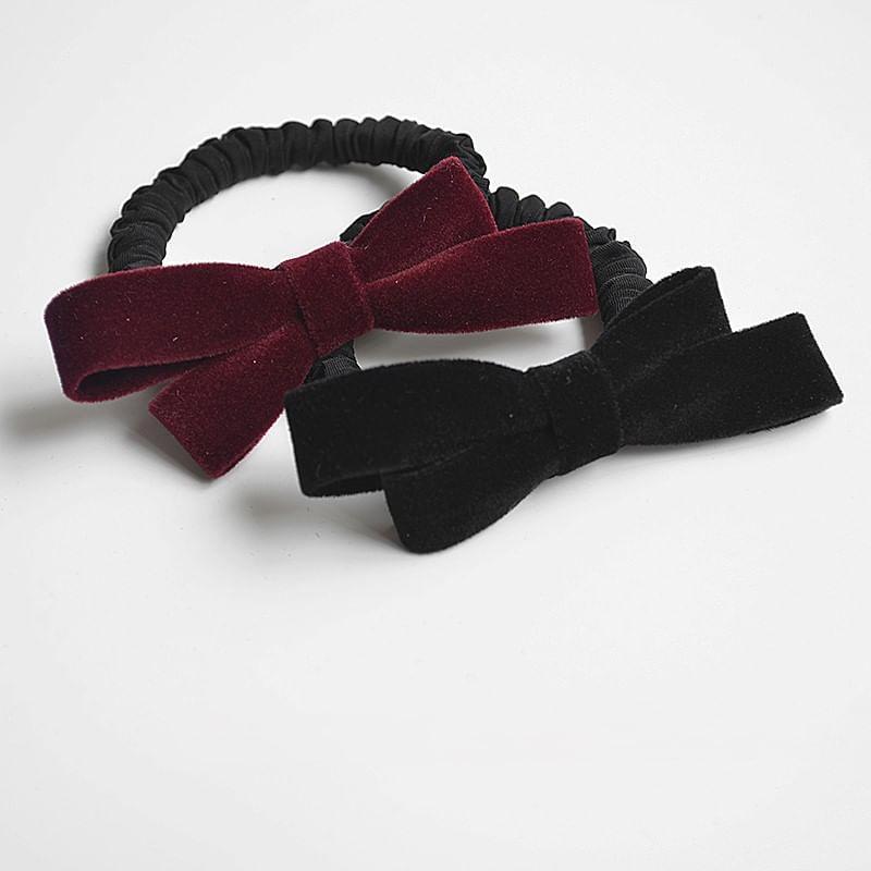 Velvet Bow Hair Tie Product Image