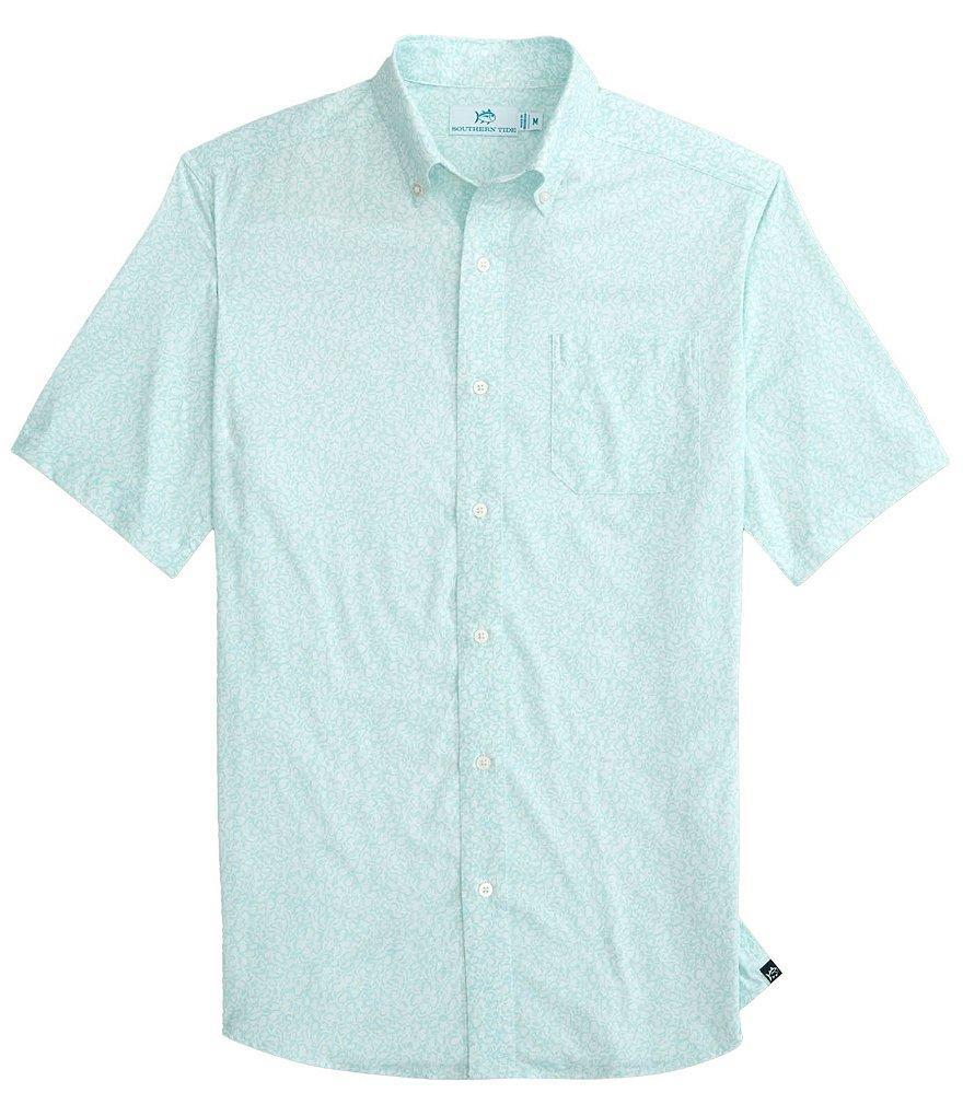 Southern Tide Brrr° Intercoastal That Floral Feeling Woven Short Sleeve Sport Shirt Product Image