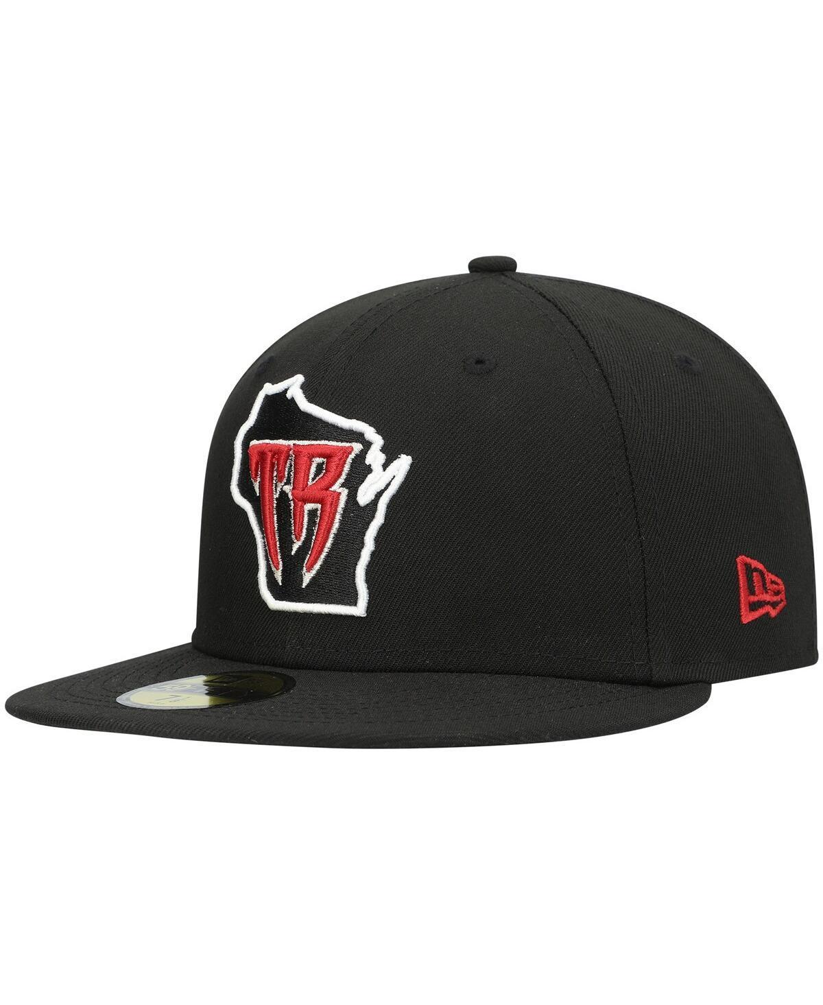 Mens New Era Black Wisconsin Timber Rattlers Authentic Collection Team Alternate 59FIFTY Fitted Hat Product Image