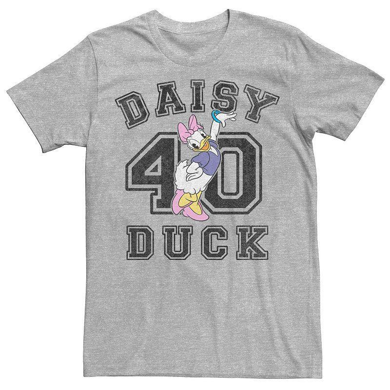 Disneys Daisy Duck Varsity Text # 40 Mens Tee Athletic Grey Product Image