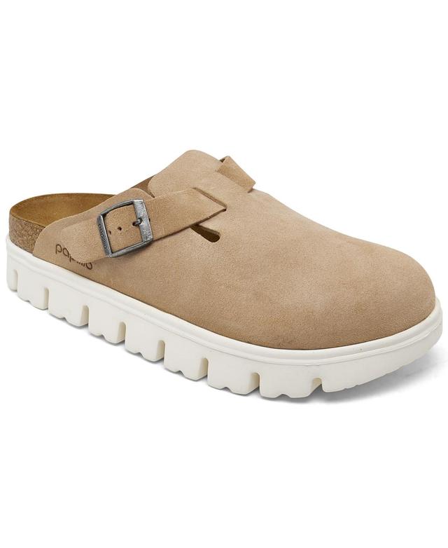 Birkenstock Womens Boston Chunky Suede Platform Clogs Product Image