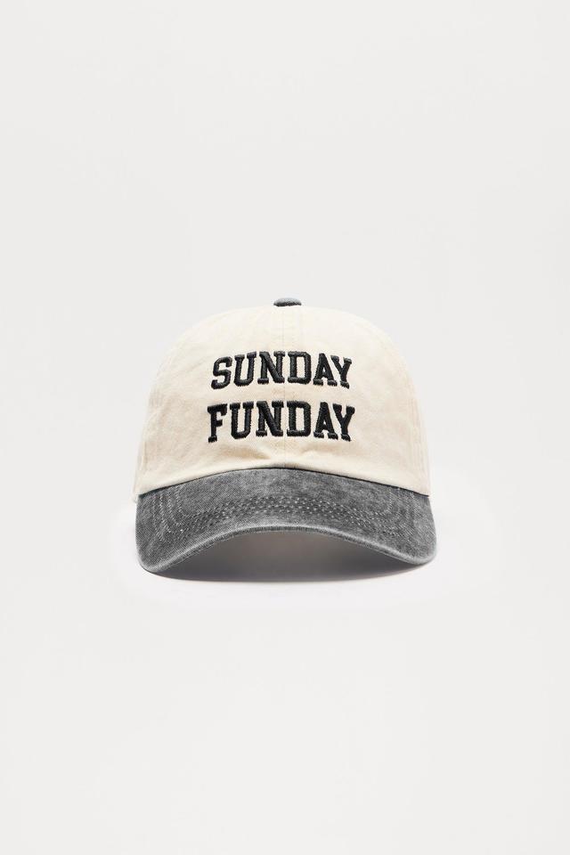 Sunday Funday Baseball Hat - Black/White Product Image