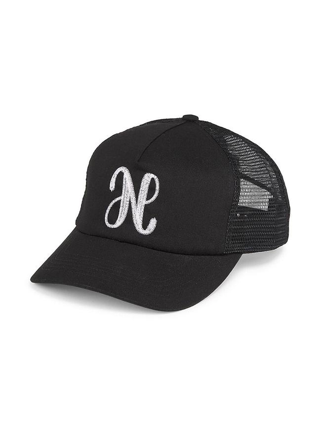 Mens Chainstitch Logo Cotton-Blend Trucker Hat Product Image