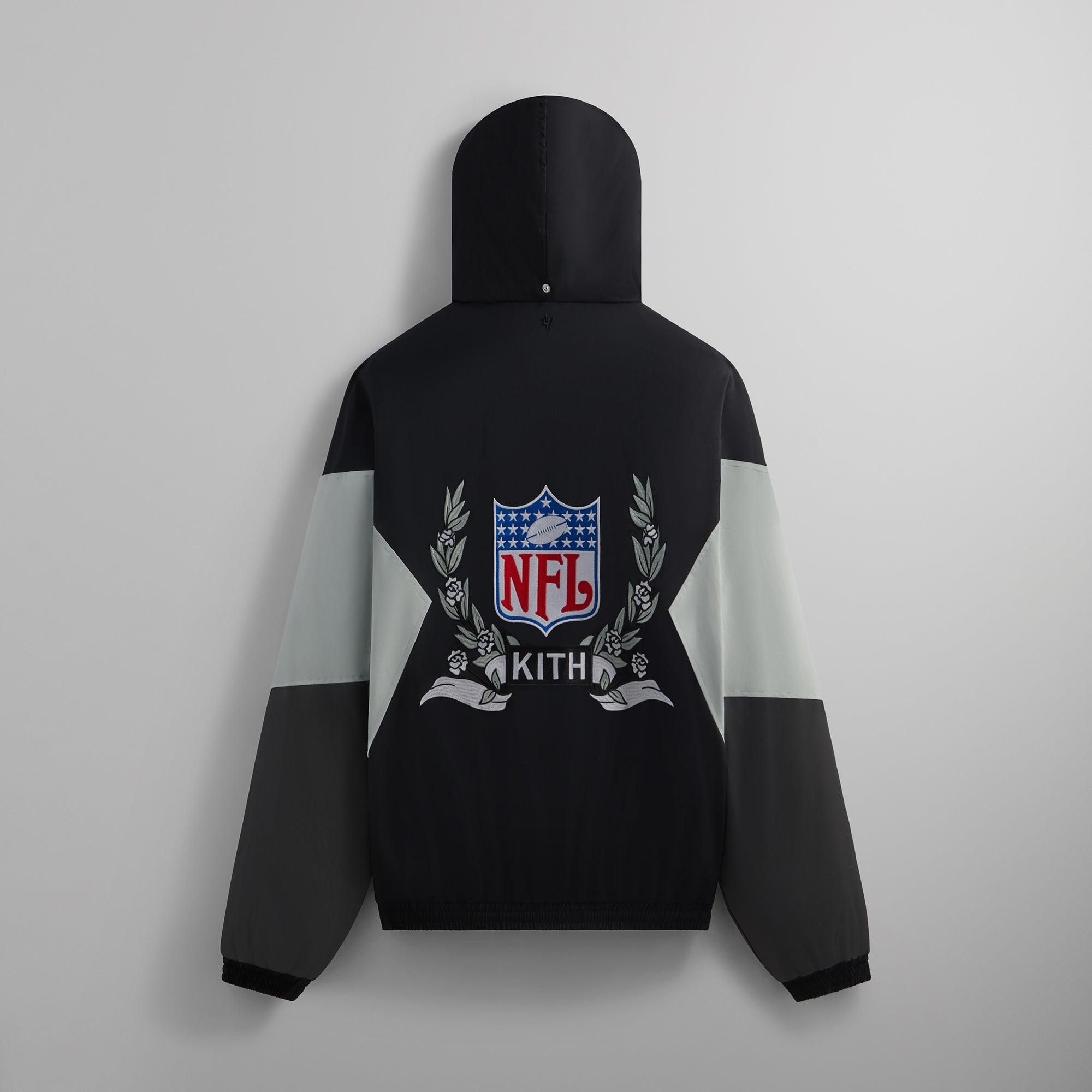 Kith & '47 for the NFL: Raiders Quarter Zip Anorak With Hood - Black Male Product Image