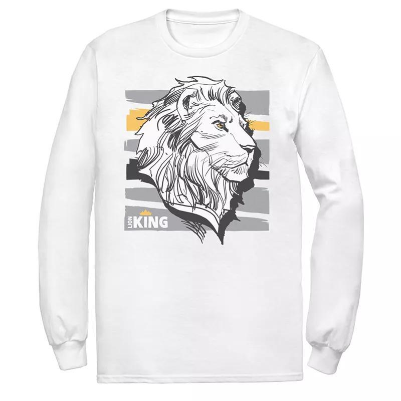 Disneys The Lion King Mens Mufasa Long Sleeve Graphic Tee Product Image