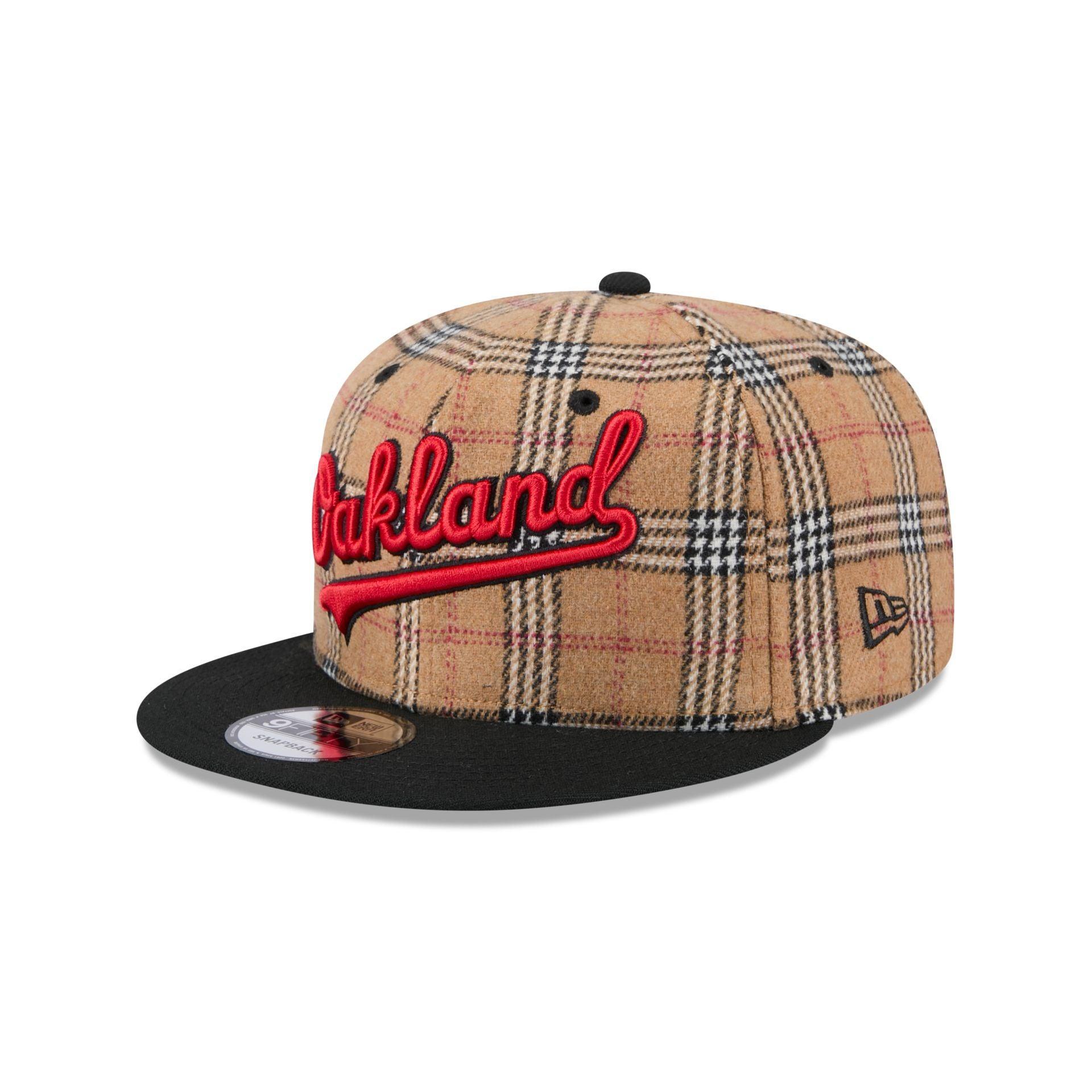 Boston Red Sox Tan Tartan 9FIFTY Snapback Hat Male Product Image