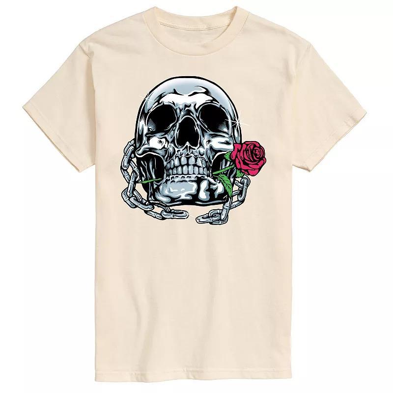 Mens Shiny Skull Art Tee Product Image