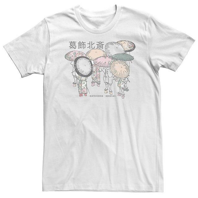 Big & Tall Hokusai Geisha Art Kanji Poster Tee, Mens Product Image