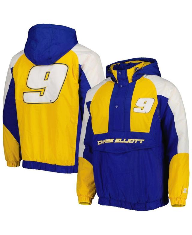 Mens Starter Royal Chase Elliott The Body Check Half-Snap Pullover Jacket - Royal Product Image