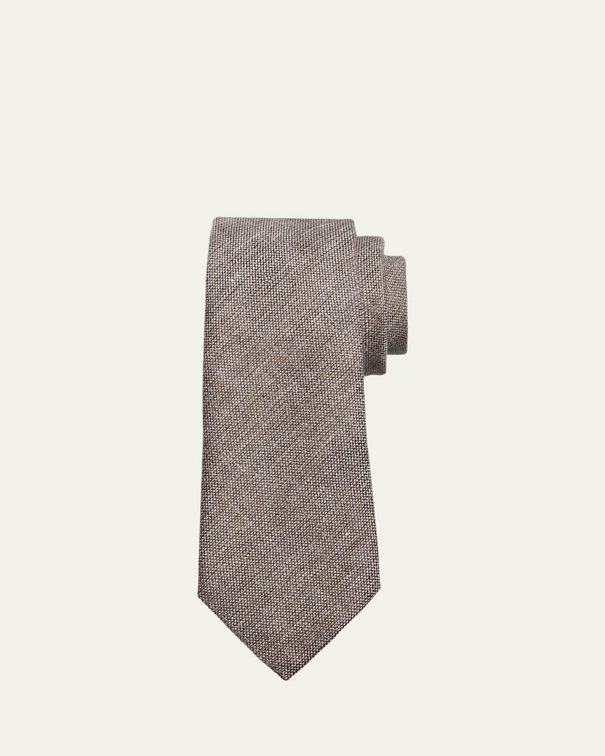 Mens Linen and Silk Jacquard Tie Product Image