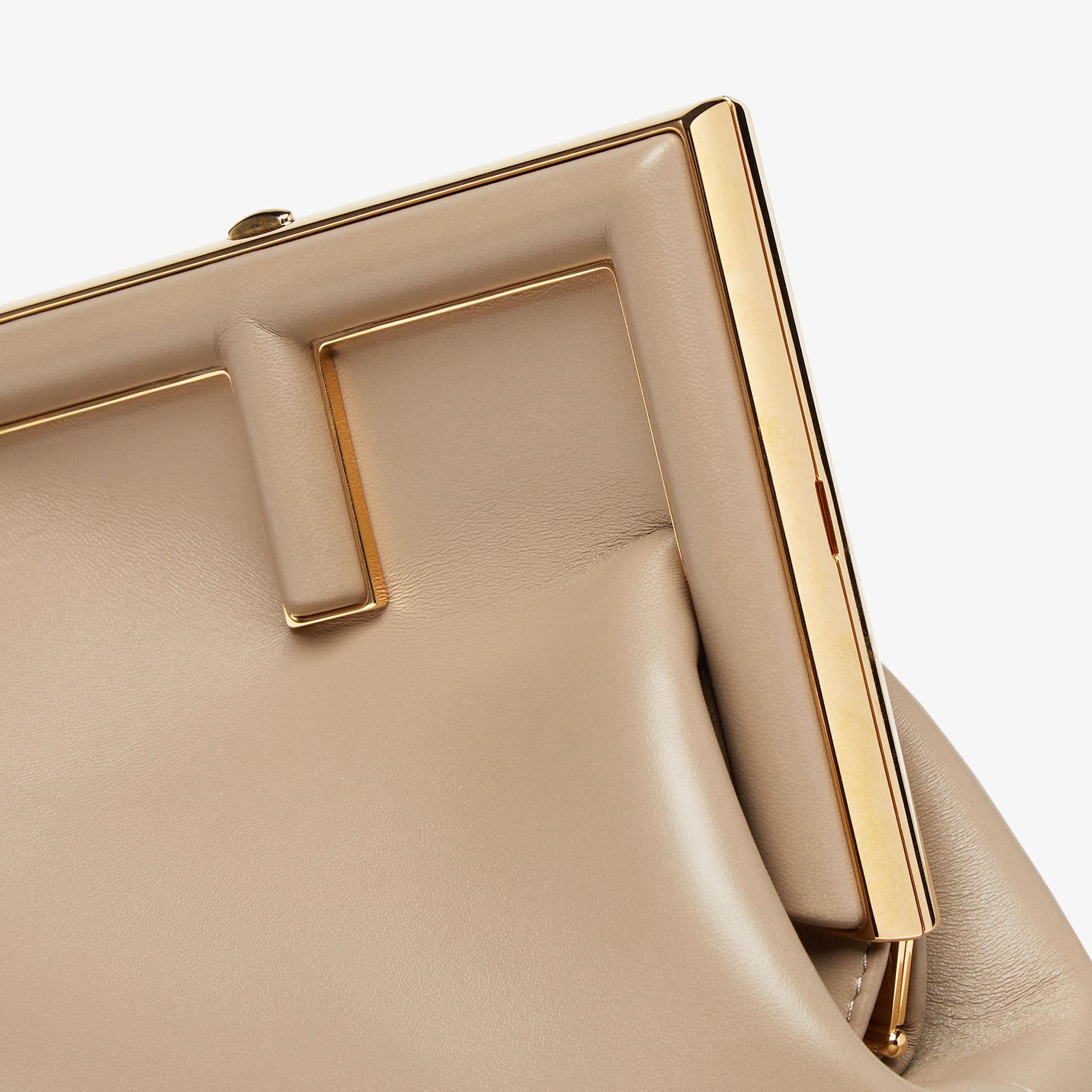 Fendi First SmallDove gray leather bag Product Image